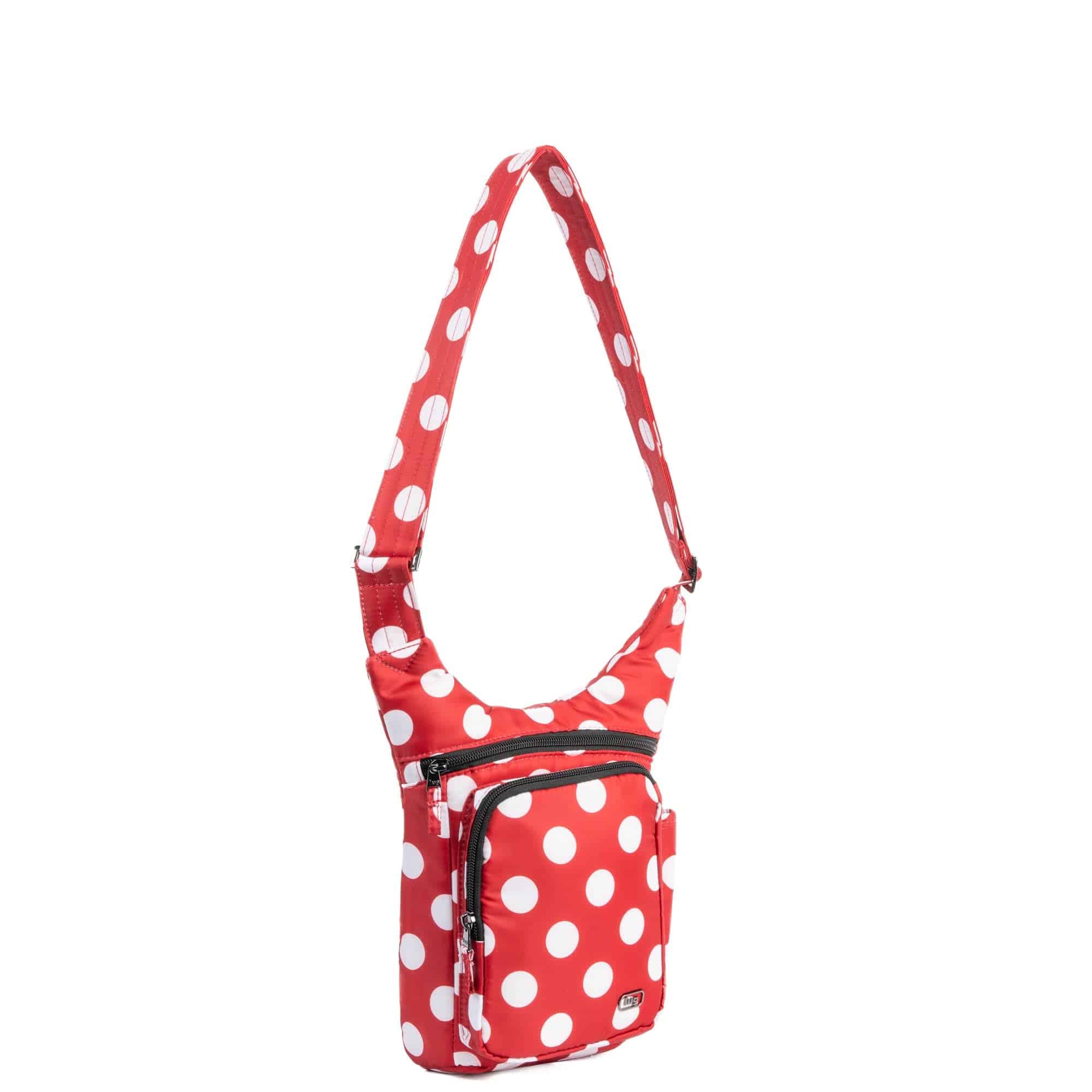 Pivot Crossbody Bag - CRIMSON LARGE DOT - 24228_Pivot_CrimsonLGDot_Angle_02
